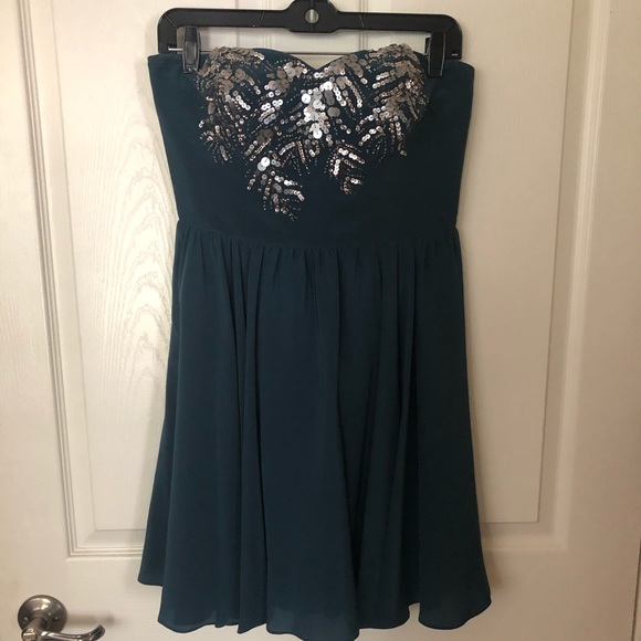 Rebecca Taylor Peacock Sequin Dress - Picture 2 of 6